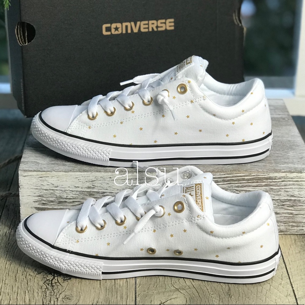 Converse Ctas Street Slip WhiteGold Stars ⭐️ WMNS - Picture 2 of 8
